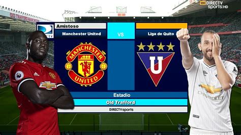 liga de quito vs manchester united alineacion